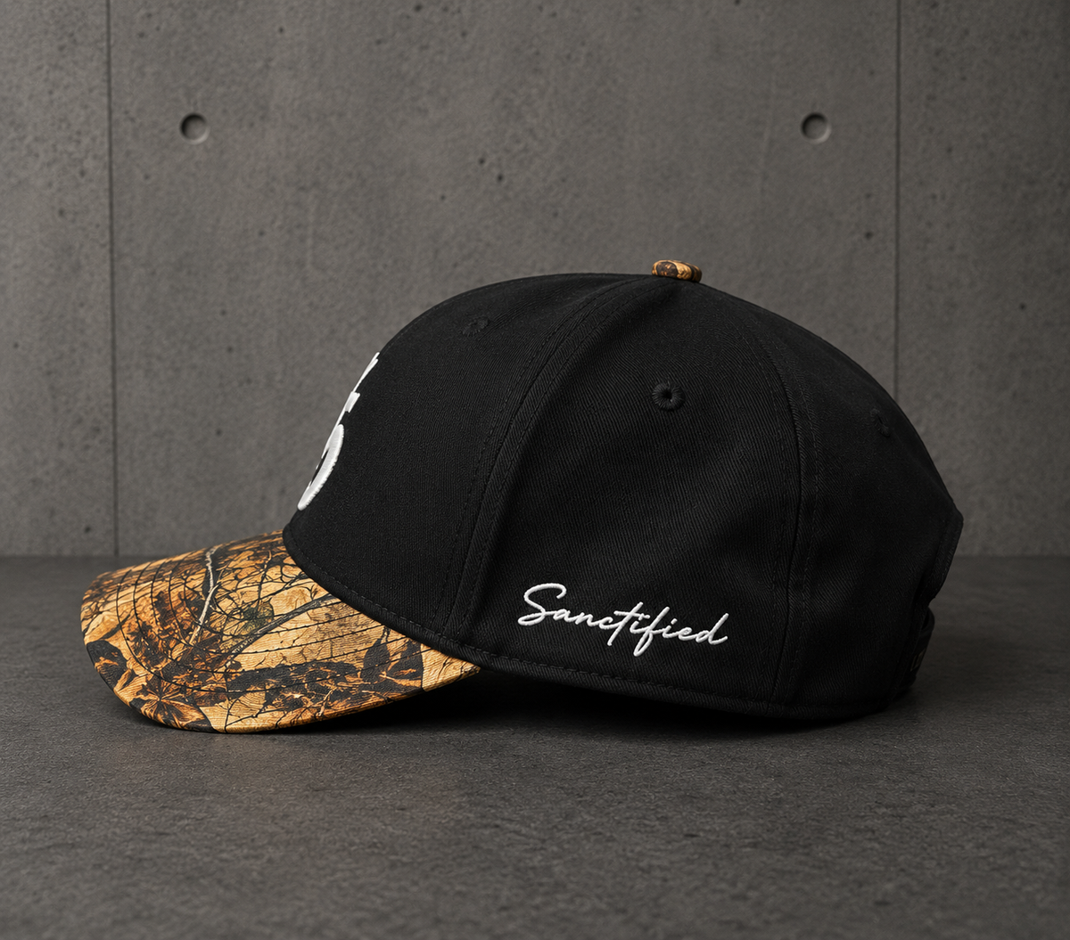 Sanctified Crown Cap — Camo Brim