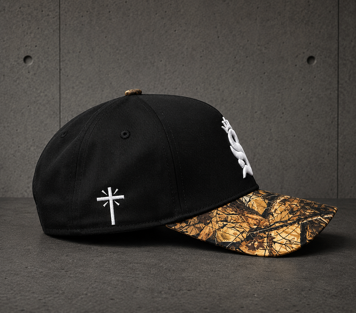 Sanctified Crown Cap — Camo Brim